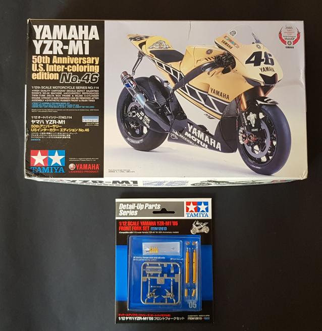 Tamiya 1/12 Yamaha YZR-M1 50th Anniversary U.S. Inter-coloring edition No.46 (series no. 114) Tamiya