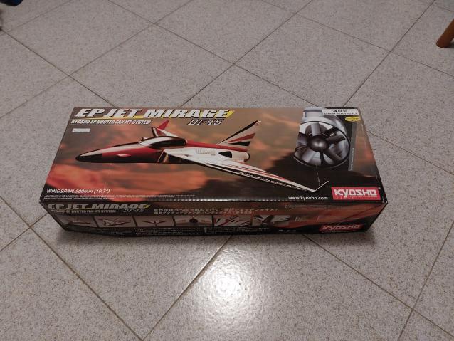 KYOSHO EP JET MIRAGE DF45  ARF nuovo in scatola,