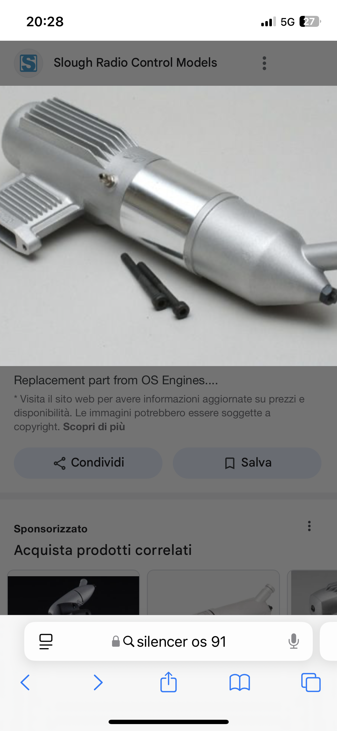 Cerco silenziatore X OS MAX 91