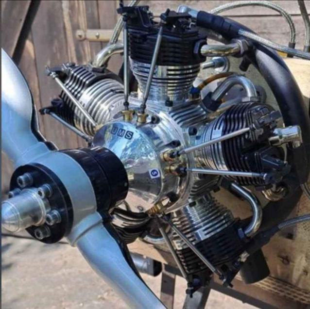 Motore stellare UMS 180 CC rc aereo aeromodello benzina 4t
