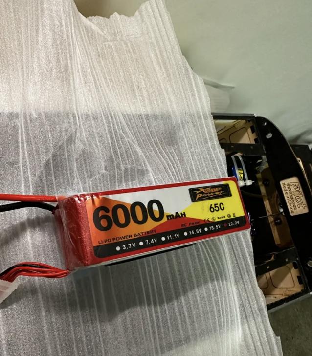 Batteria lipo 6000 mah 22.2 v 