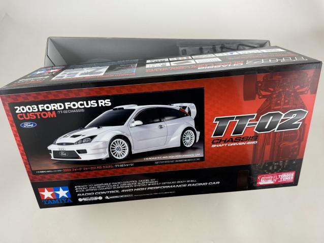 Tamiya Ford Focus RS 2003 Custom TT-02 Chassis 4WD 1:10 Kit 58724