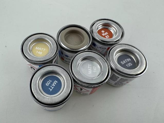 Humbrol assortimento Enamel 14ml vari (6pz) 