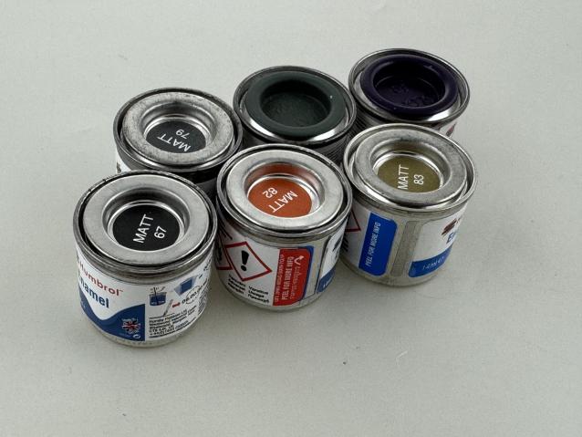 Humbrol assortimento Enamel 14ml vari (6pz)