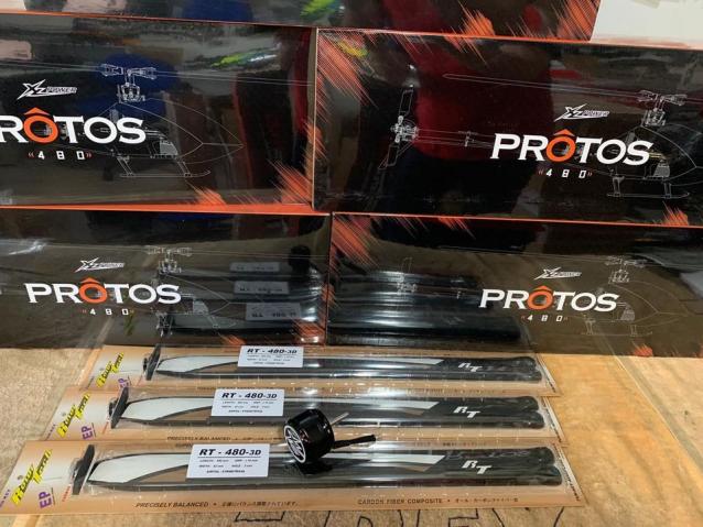 XLPOWER PROTOS 480 LIGHT KIT CON PALE ROTORTECH E MOTORE XLPOWER 