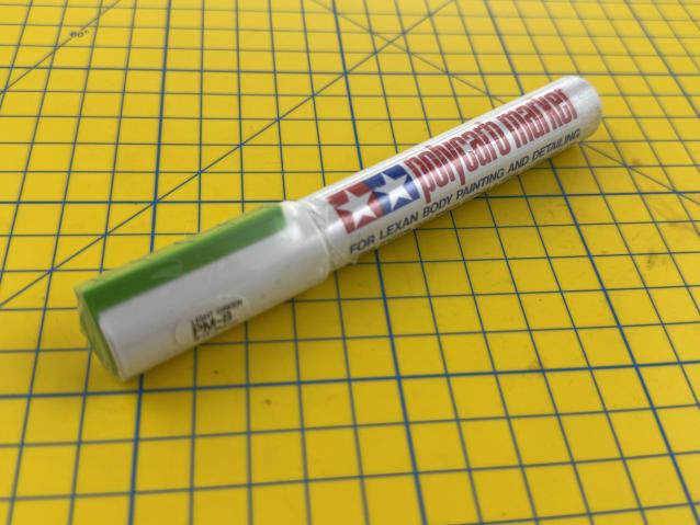 Tamiya PM-8 LIGHT GREEN polycarb marker for lexan