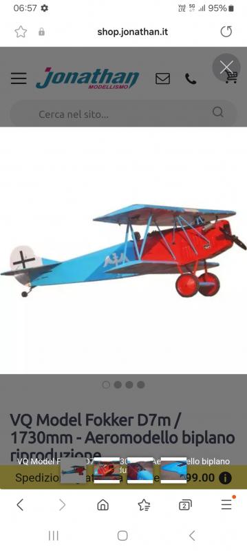 Fokker completo di motore saito fg 21