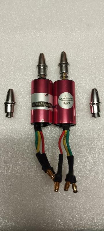 Motori Brushless con adattatori.