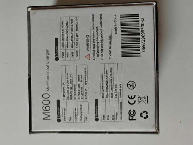 Caricabatterie ToolkitRc URUAV M600 (lipo-life-liHv-Lion-NiMh) + Tester batterie