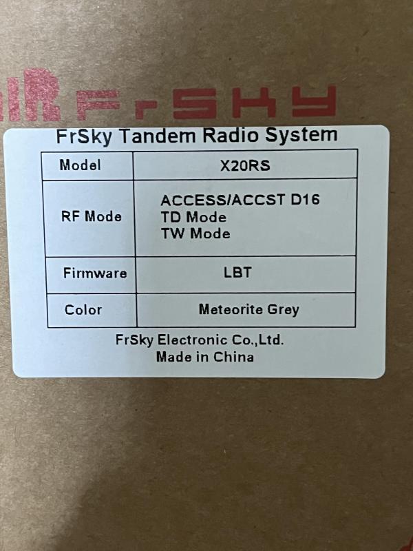 SUPER PREZZO FRSKY TANDEM X20RS - 699 EURO -NUOVE CON GARANZIA ITALIANA