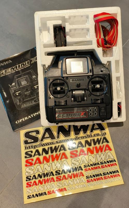 Radio SANWA RC CAR GEMINI X 2,4G FHSS-3