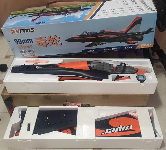 Jet RC Fms Viper 90mm EDF PNP NUOVO in scatola pronto al volo Euro 490