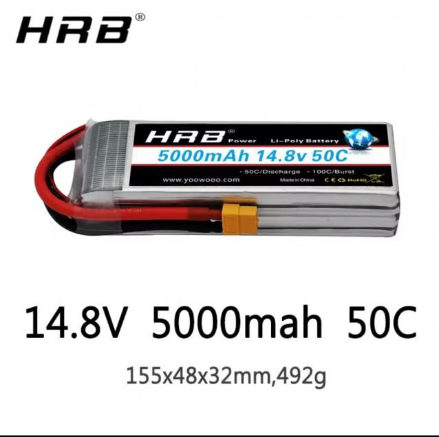 2 Batterie Lipo HRB 5000Mah 14.8V 4S 50C/100C NUOVE euro 79
