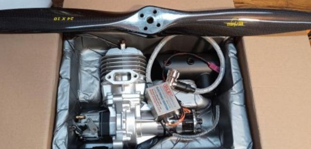 Vendo motore DLE 65 NUOVO cannister KS e collettore JMB elica carbonio 24/10 