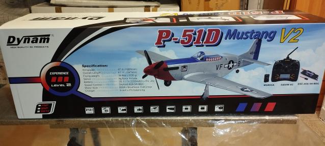 Aeromodello P51 Mustang nuovo di pacco