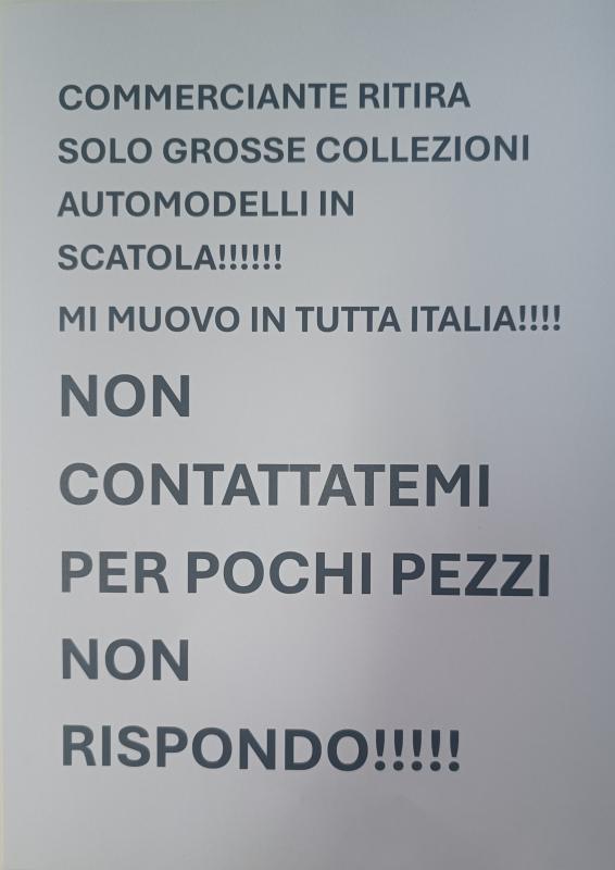 acquisto grosse collezioni modelli auto in scatola
