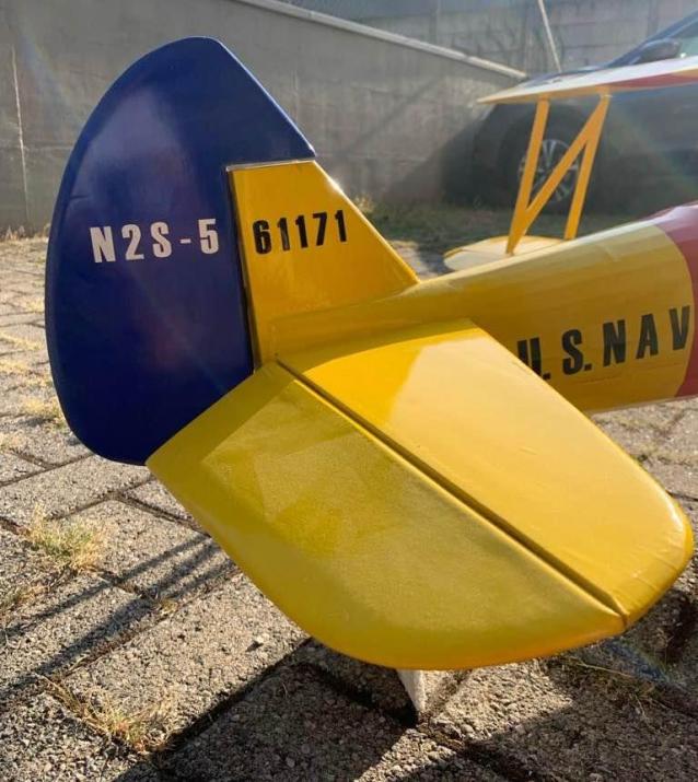 Biplano -Boeing Stearman- PT-17  U.S. Navy Motore Benzia 23cc 2T Nuovo