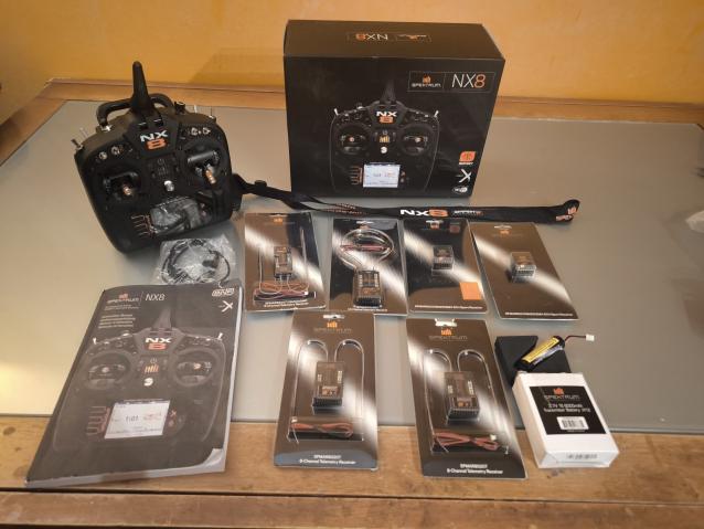 NX8 SPEKTRUM + RICEVENTI (20 canali)