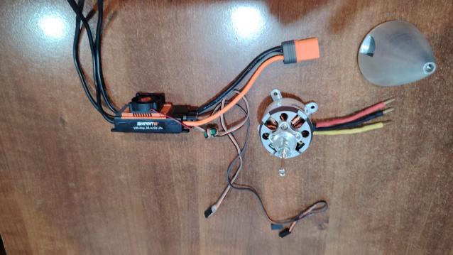  Motore brushless Eflite EFL5065V 800Kv + Esc Spektrum Regolatore elettronico Avian 100 Amp Brushles