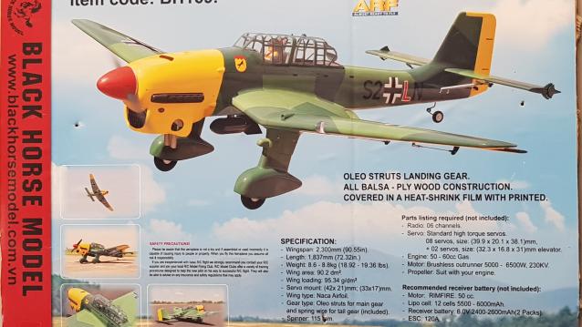 Stuka ju87 black horse 