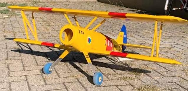 Aeromodello Boeing Stearman PT-17 Biplano in U.S. Navy + motore scoppio 23cc