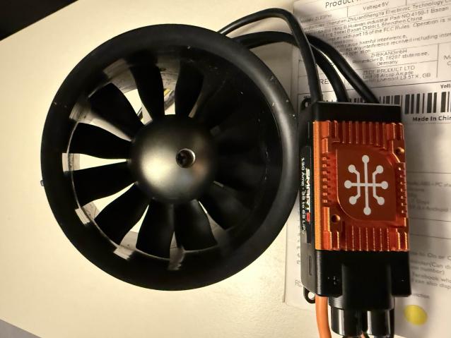 Sistema ventola da 90 mm Eflite 6s completo