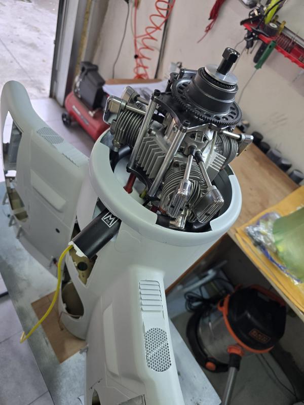 Saito FG84R3  con modifiche e avviamento elettrico