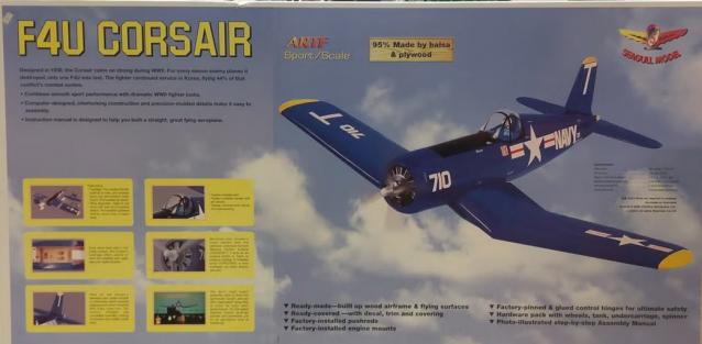 Aeromodello radiocomandato F4U Corsair
