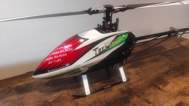 Elicottero T-rex 500L Dominator super combo ALIGN Microbeast PLUS Flybarle