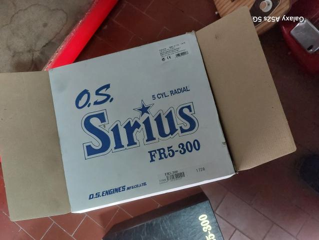 Motore stellare aereo o.s. sirius fr5 300