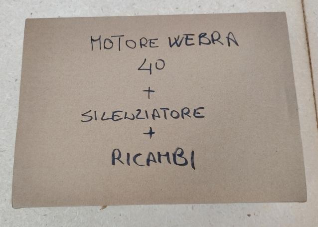 Motore per aeromodelli WEBRA 40 + ricambi